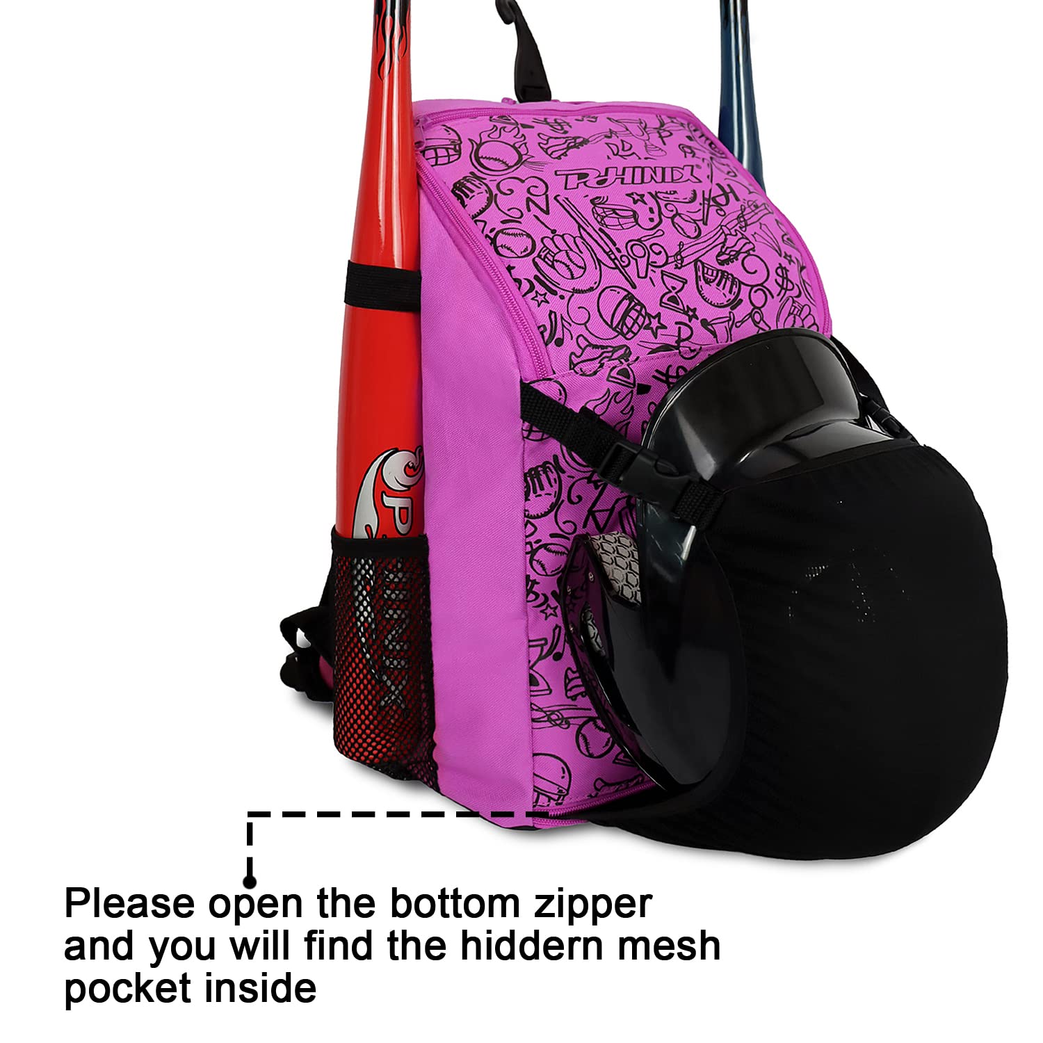 PHINIX Baseball Bag T-ball Backpack - Image 6