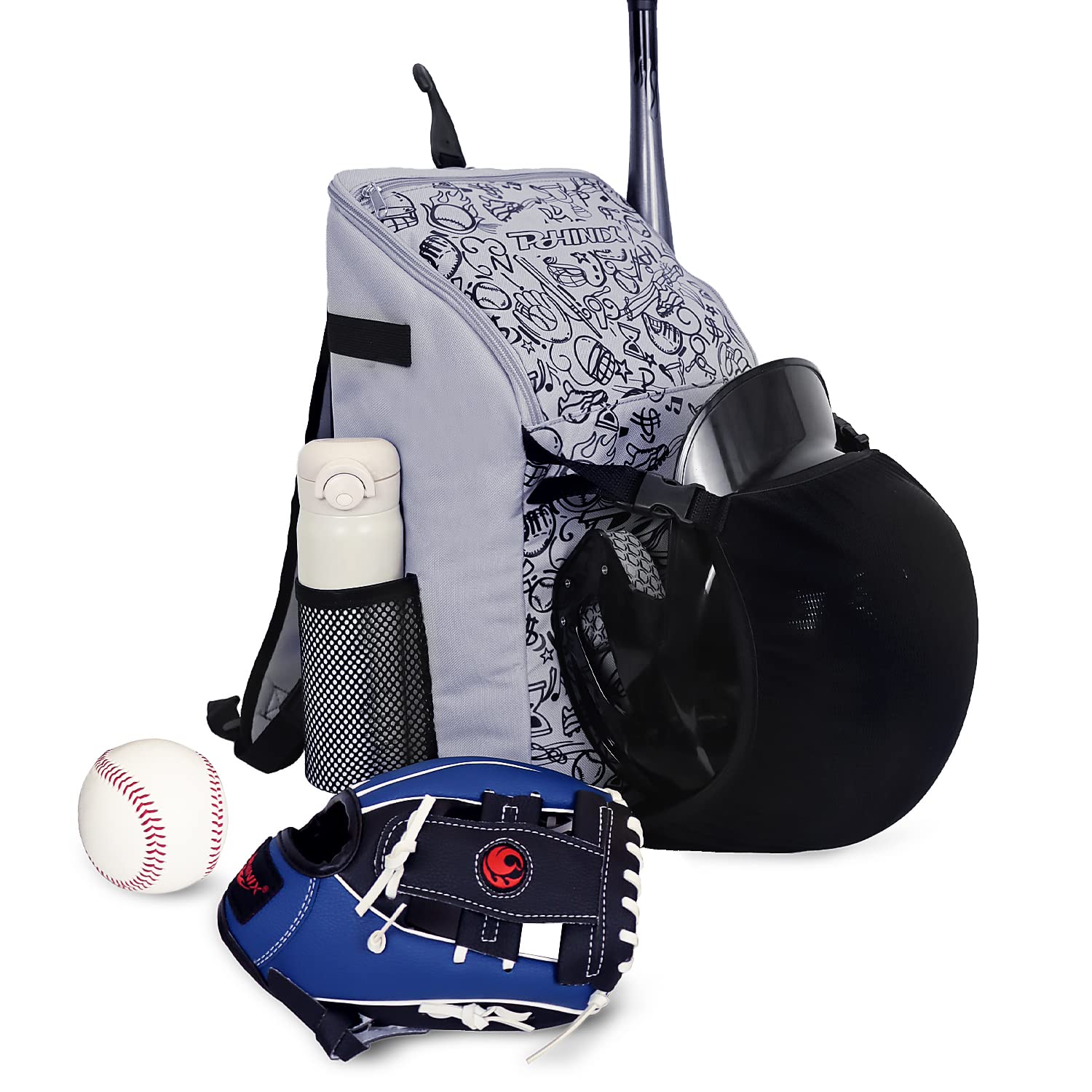 PHINIX Baseball Bag T-ball Backpack - Image 3