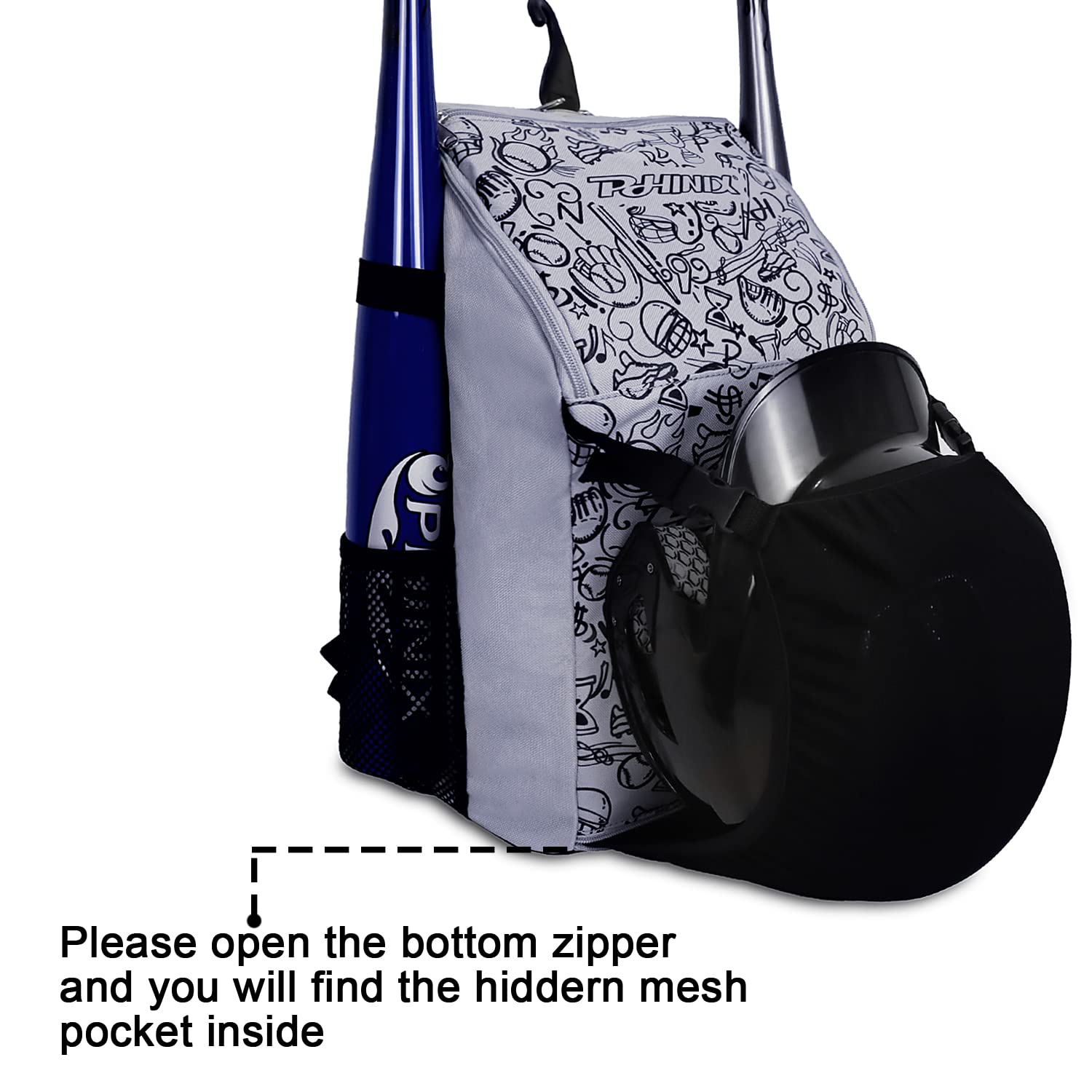 PHINIX Baseball Bag T-ball Backpack - Image 6