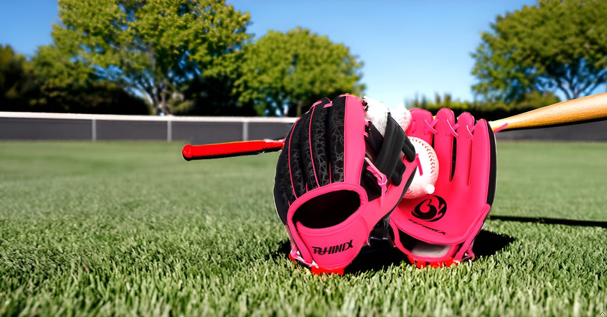 PHINIX Baseball Glove Tee-Ball Mitts for Kids Play & Training 8.5"-9" - Image 5