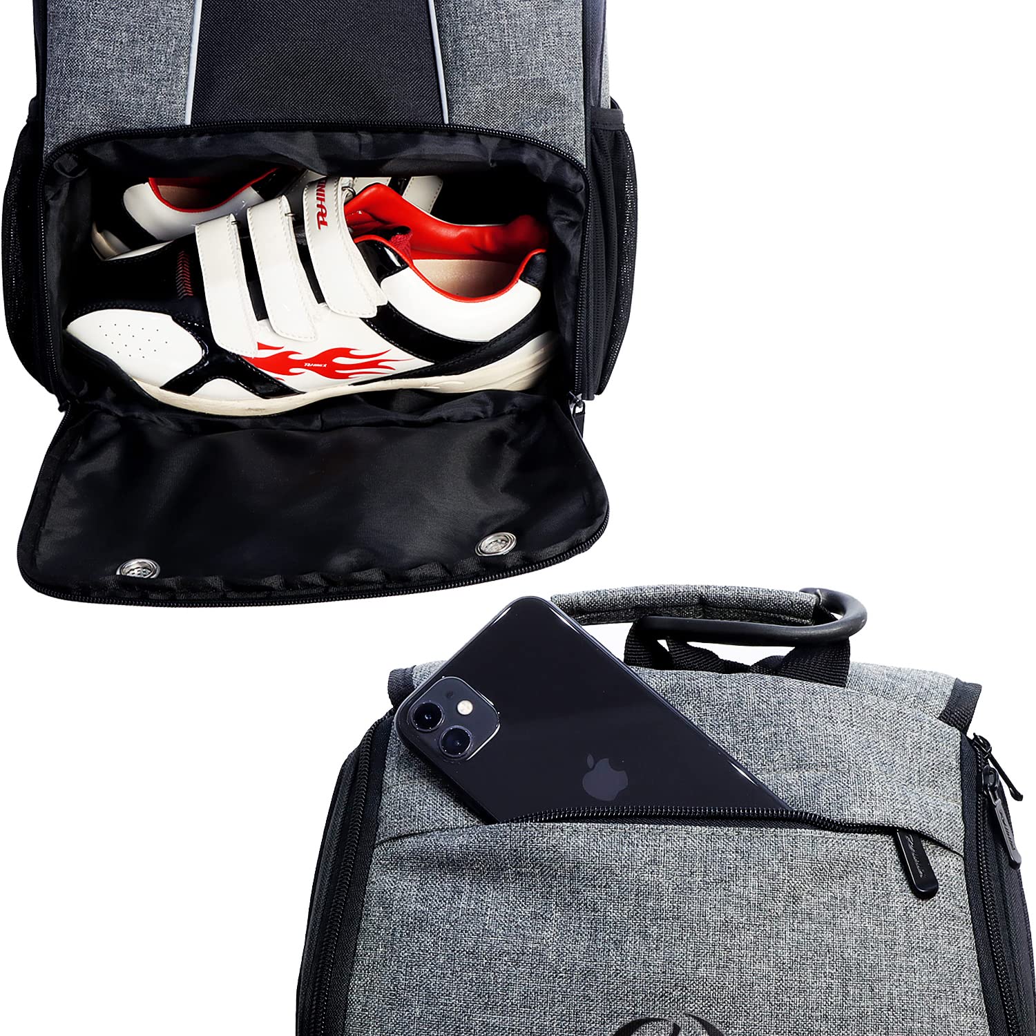 PHINIX Baseball & softball Backpack for Adults,Large Capacity Holds Bat, Helmet, Glove, Shoes - Image 6