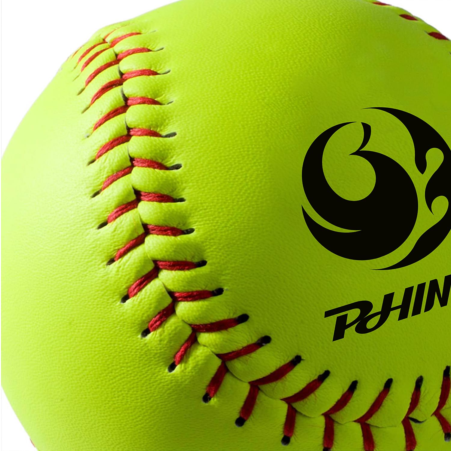 PHINIX Slow-Pitch Split Leather Softballs Professional Quality Practice Competitions 11 Inch (COR .44 / Comp.375) - Image 4